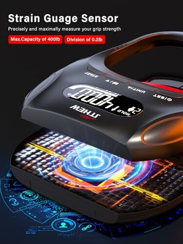 Digitaler Handkraftmesser zur präzisen Messung der Griffstärke.
