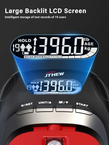 Digitale Waage mit großem beleuchtetem LCD-Bildschirm