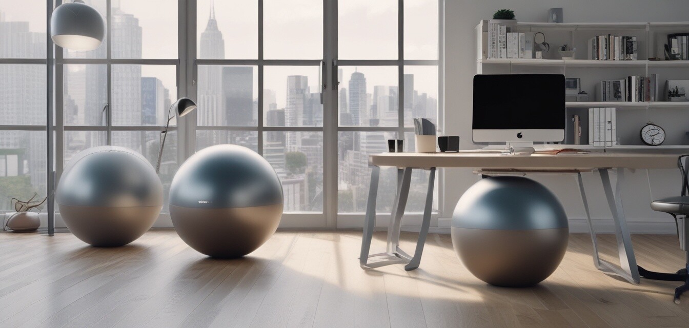 Sitzbälle und Balancekissen