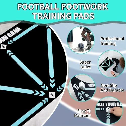 Fußball-Fußarbeitstraining Pads mit verschiedenen Funktionen