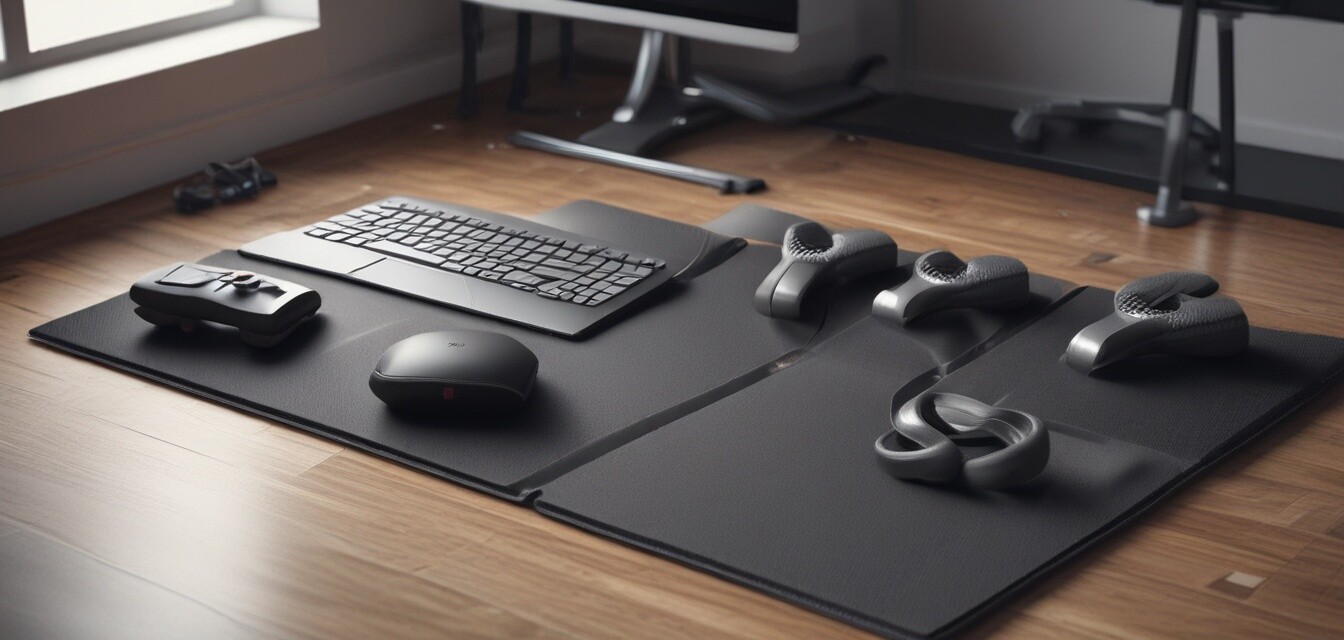 Büromatte für Fitnessübungen