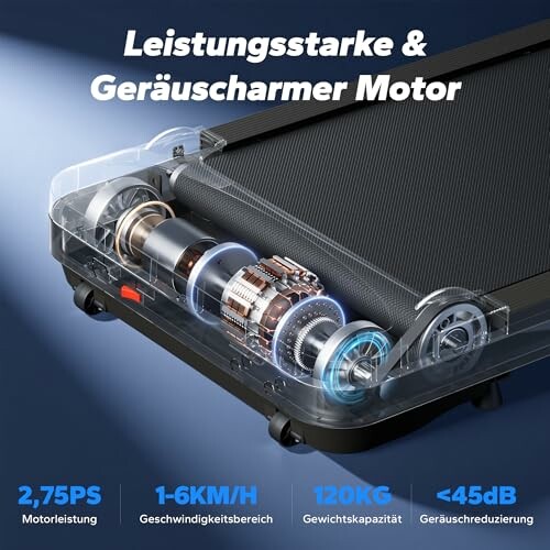 Leistungsstarker und geräuscharmer Motor eines Laufbands
